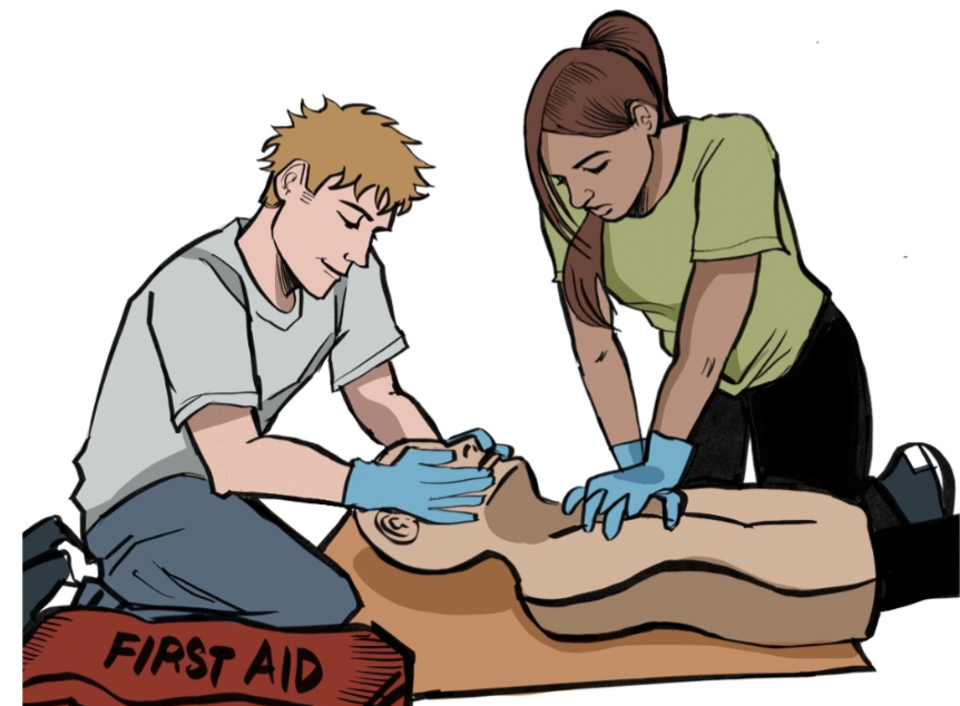 Poly's Heart Club visits LA Rams' CPR Training